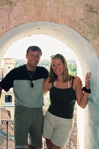 Anne und Lars auf dem Turm von Trinidad
