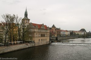 Blick von der Brücke Richtung Smetanova-Straße