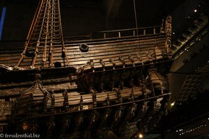 Heck der Vasa - Seitenansicht