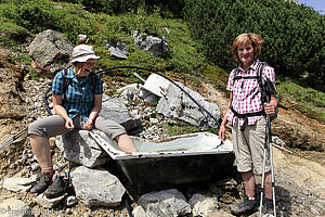 eiskaltes Schmelzwasser unterhalb vom Mürtschenstock