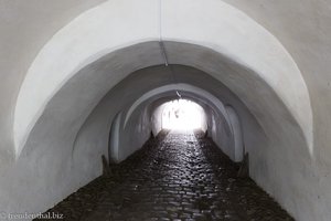 Tunnel der Barbakane der Kirchenburg Tartlau