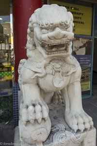 Erster chinesischer Löwe, dem wir in New York begegnen.