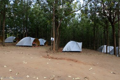 Der Campingplatz in Jinka - Äthiopien.