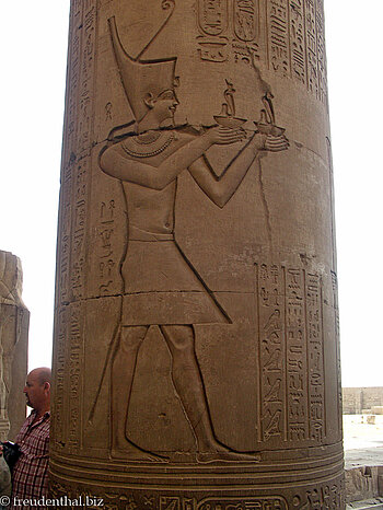 Säule im Doppeltempel von Kom Ombo