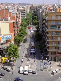 Blick auf Avinguda de Gaudi
