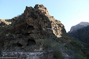 Felsen oberhalb des Barranco del Infierno auf Teneriffa