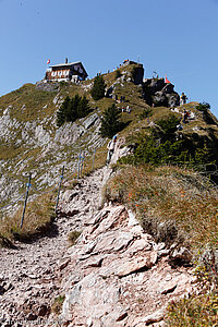 die letzten Meter hinauf zum Großen Mythen