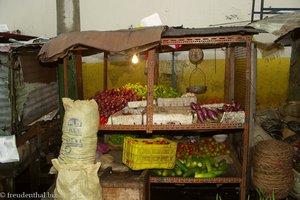 Gemüsestand auf dem Markt in Santo Domingo