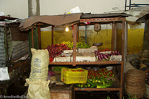 Gemüsestand auf dem Markt in Santo Domingo