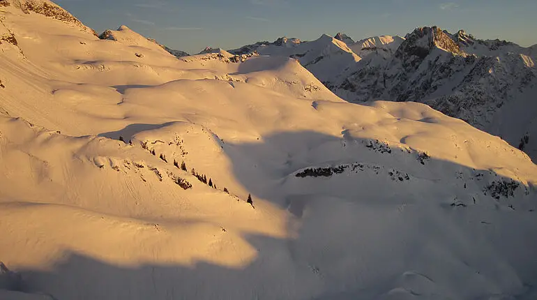 Sonnenunterang beim Zeigersattel