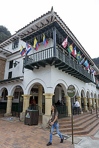 die Talstation der Seilbahn auf den Monserrate in Bogota