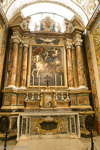 Seitenkapelle in der St. John's Co-Cathedral in Valletta