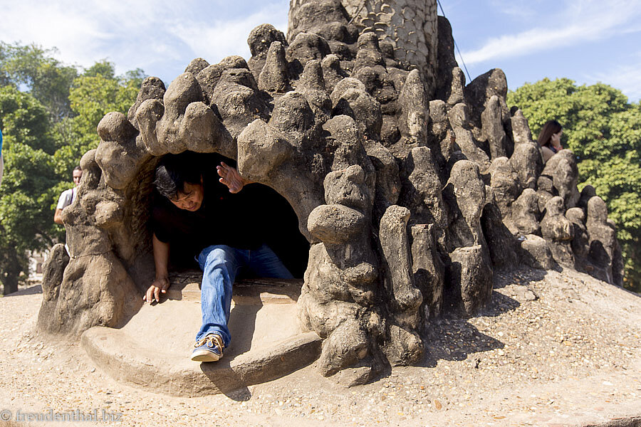 Ausgang auf das Dach des Kürbis - Buddhapark