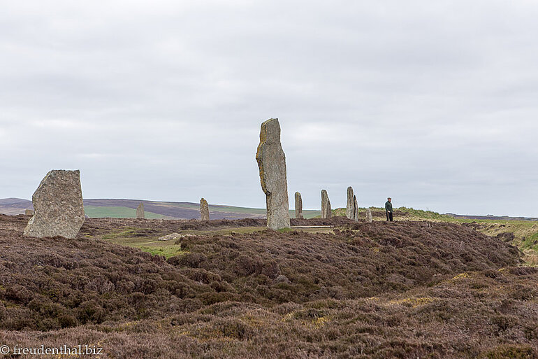 beim Ring of Brodgar, ein Steinkreis