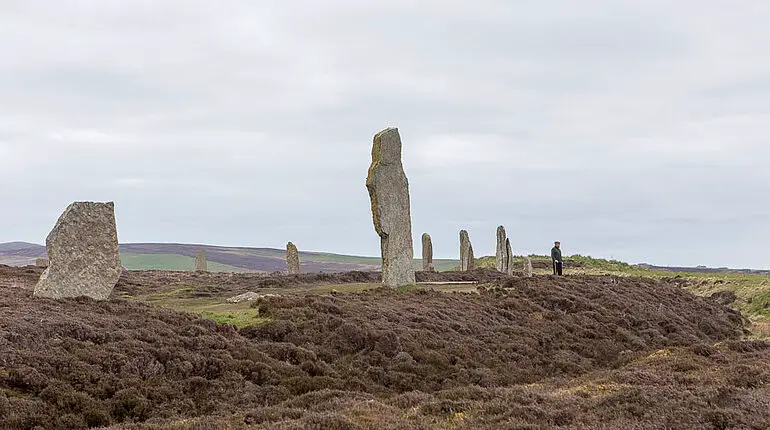 beim Ring of Brodgar, ein Steinkreis