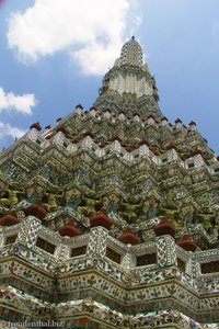 Blick auf den Prang des Wat Arun