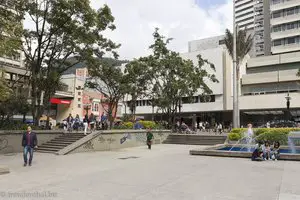 der Parque Santander vor dem Museo del Oro in Bogota
