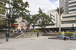 der Parque Santander vor dem Museo del Oro in Bogota