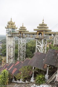 Liftanlage und Treppengang zur Kyaik Than Lan Pagode von Mawlamyaing