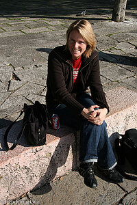 Anne beim Castelo de São Jorge