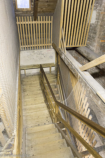 Turmtreppen vom Turm der Peterskirche in München