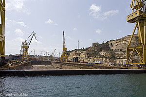 Trockendock im French Creek, der französischen Bucht