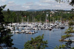 schöne Ausblicke von der Museumsinsel Bygdoy in Oslo