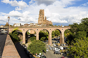 Sicht auf die Rote Stadt Albi in den Midi-Pyrénées