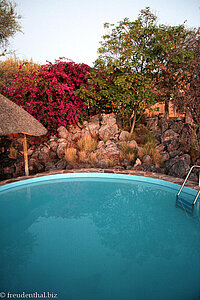 Pool der Toshari Lodge