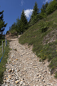 Wanderweg auf den Nagelfluhberg Stuiben