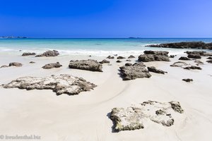 am Al Fazayah Beach im Oman