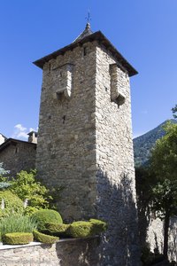 Turm beim Casa de la Vall in Andorra la Vella