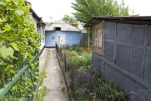 einfache Wohnbebauung in Sovoca, einer Stadt in Moldawien