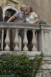 Lars und Anne fühlen sich wohl, im Schloss Duino