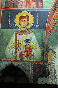 Wandmalerei in der Archangelos Michail