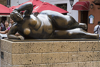 Botero-Kunst bei der Plaza de Santo Domingo.