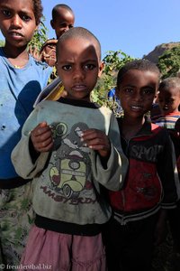 äthiopische Kinder bei Gondar
