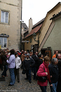 Goldenes Gässchen in Prag - hier herrscht Andrang