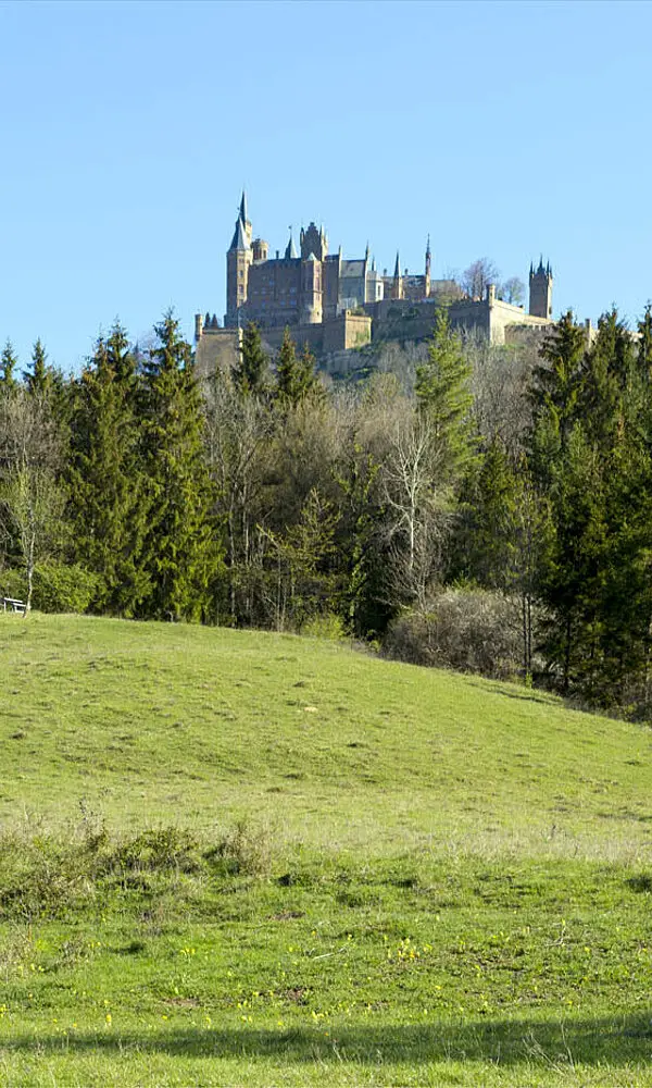 Aussicht zur Burg Hohenzollern