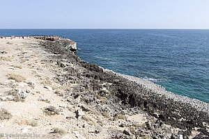 an der Küste bei der Marneef Cave im Oman