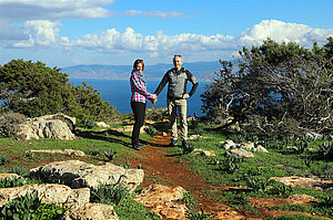 Anne und Lars auf dem Abstecher zum Moutti tis Sotiras