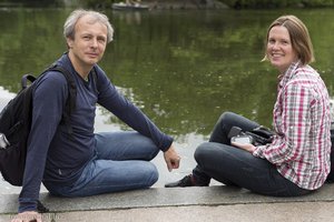 Anne und Lars am »The Lake« im Central Park