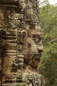 ein lächelndes Gesicht im Bayon