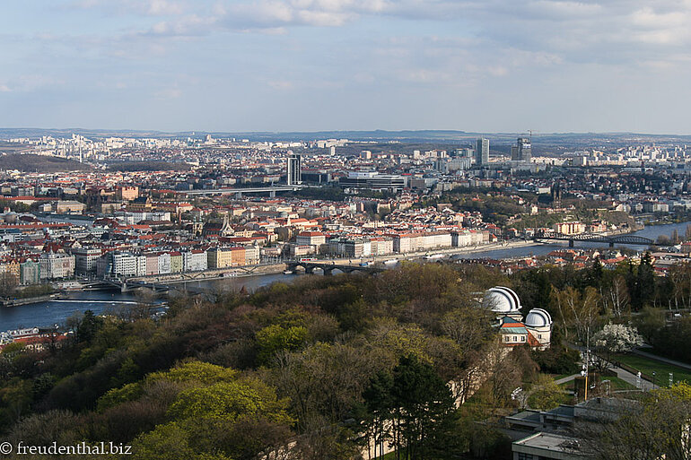 Aussicht vom Laurenziberg zum Observatorium