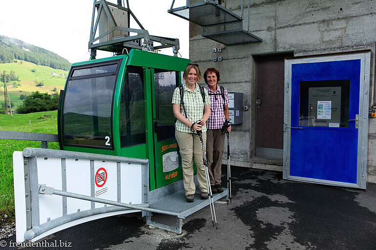 Talstation der Luftseilbahn Seelisberg Weid