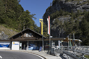 Der Osteingang zur Aareschlucht an einer Schlaufe der Grimselstraße