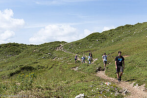 Wanderer auf dem Gemstelpass