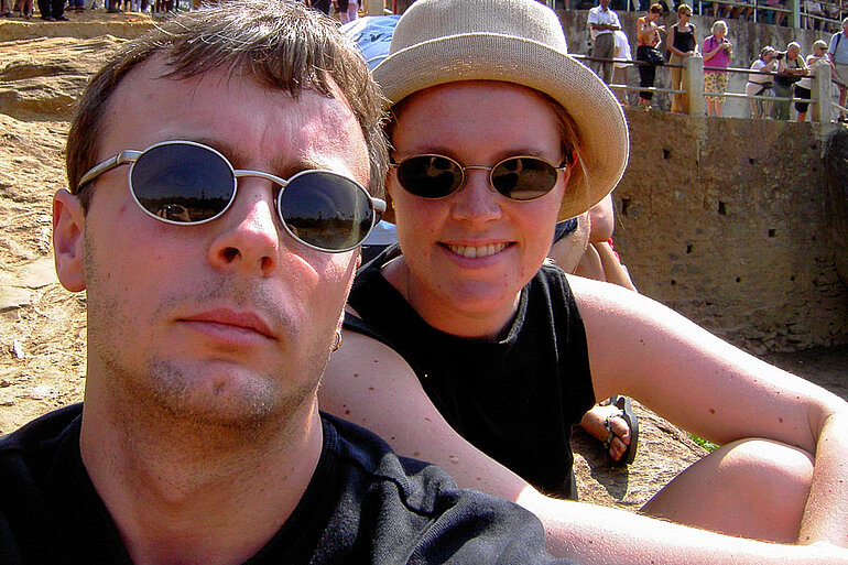 Annette und Lars in Pinnawela 