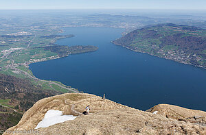 Aussicht von Rigi-Kulm auf den Zuger See