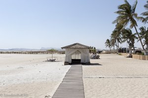 Strandhütten des Hilton Salalah